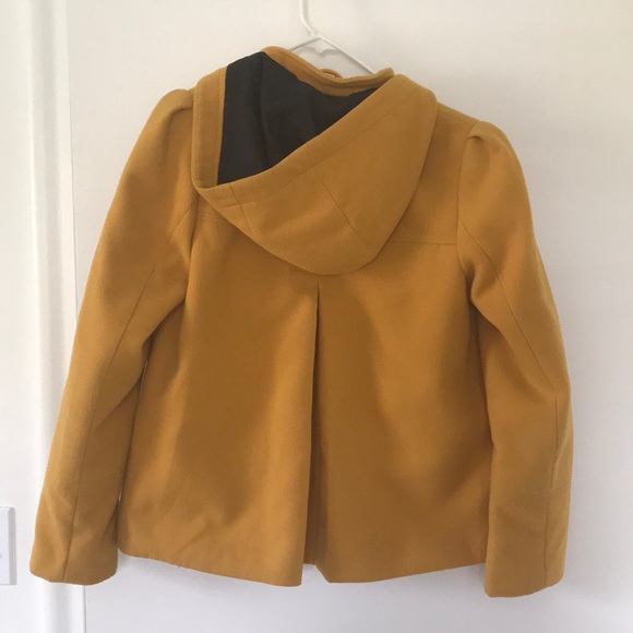 H&M Mustard Yellow Pea Coat - Picture 4 of 4